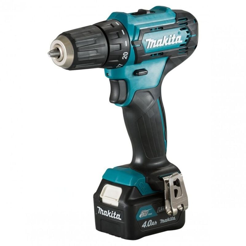 Outillage - Perceuse-visseuse sans fil 12 v, 2 batteries 4,0 Ah, chargeur DF333DSME - Makita