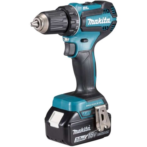 Makita Outillage - Perceuse-visseuse sans fil 18 V, 2 batteries Li-ion LXT 3,0 Ah, chargeur DDF485SFJ