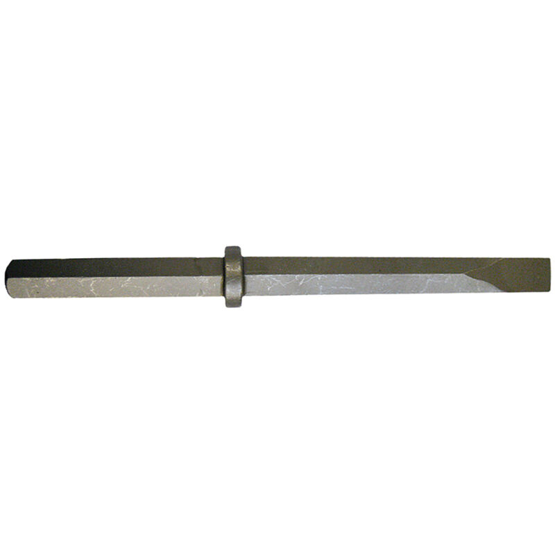 Burin plat pour travaux de découpe et de démolition dans la maçonnerie et le béton. Tige du burin à collerette Makita D 17647