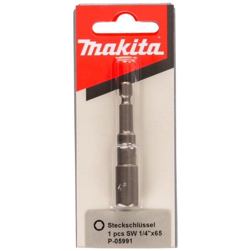 P-05991 - Chiave a bussola magnetica de 6,35mm x 65mm - Makita
