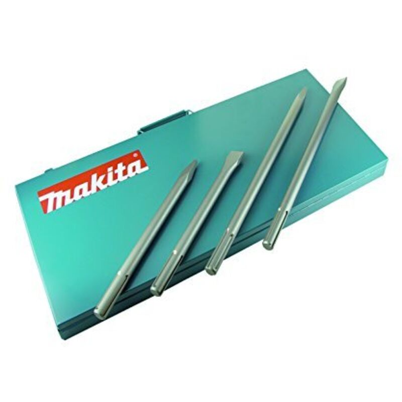 Set di scalpelli Makita sds-max, Alta qualità, 4 pezzi sds-max - alta qualità - 4 pezzi.