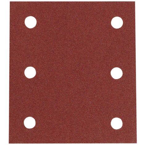 Makita - feuilles abrasives 114 x 102 mm et 6 trous d'aspiration - Grain : 60