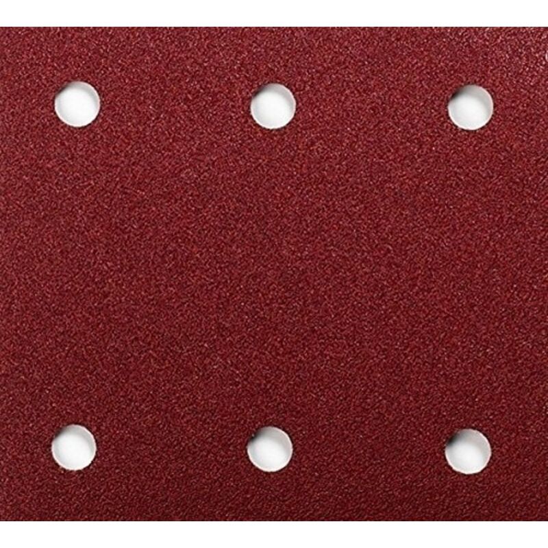 Papier abrasif velcro 114 x 102 mm 6 ouvertures grain 100 10 pièces Makita P 33118 - vue 3
