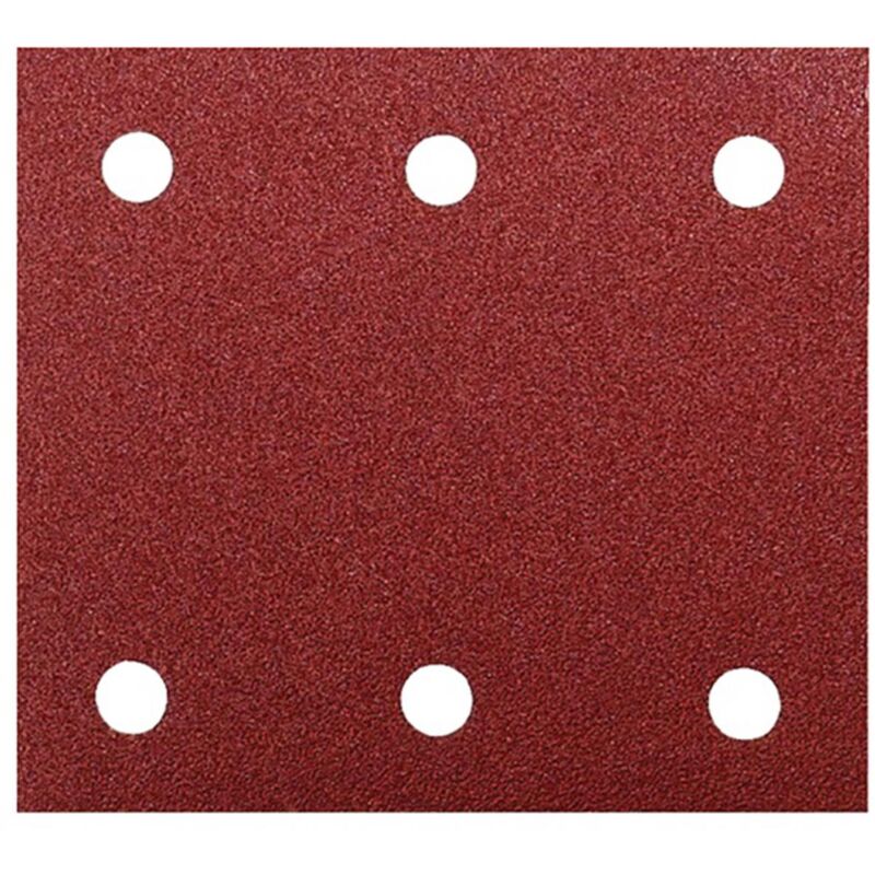 Carta vetrata Makita 114 x 102 mm, K150, 10 pz. 114 x 102 mm - K150 - 10 pz. - 6 fori