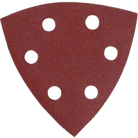 Makita - Feuilles abrasives Triangle 94 mm et 6 trous d'aspiration - Grain : 80