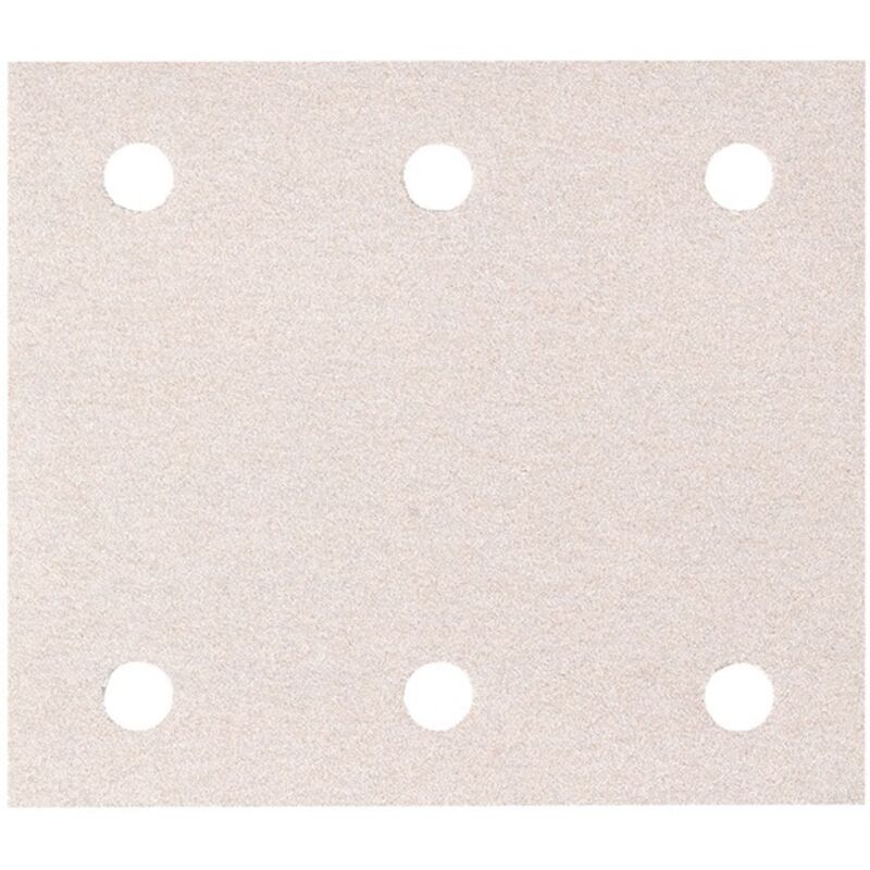 Makita – Feuille abrasive velcro 114x102mm – Grain 120 – Lot de 10 pièces – Pour ponçage bois métal verre et pierre BO4565