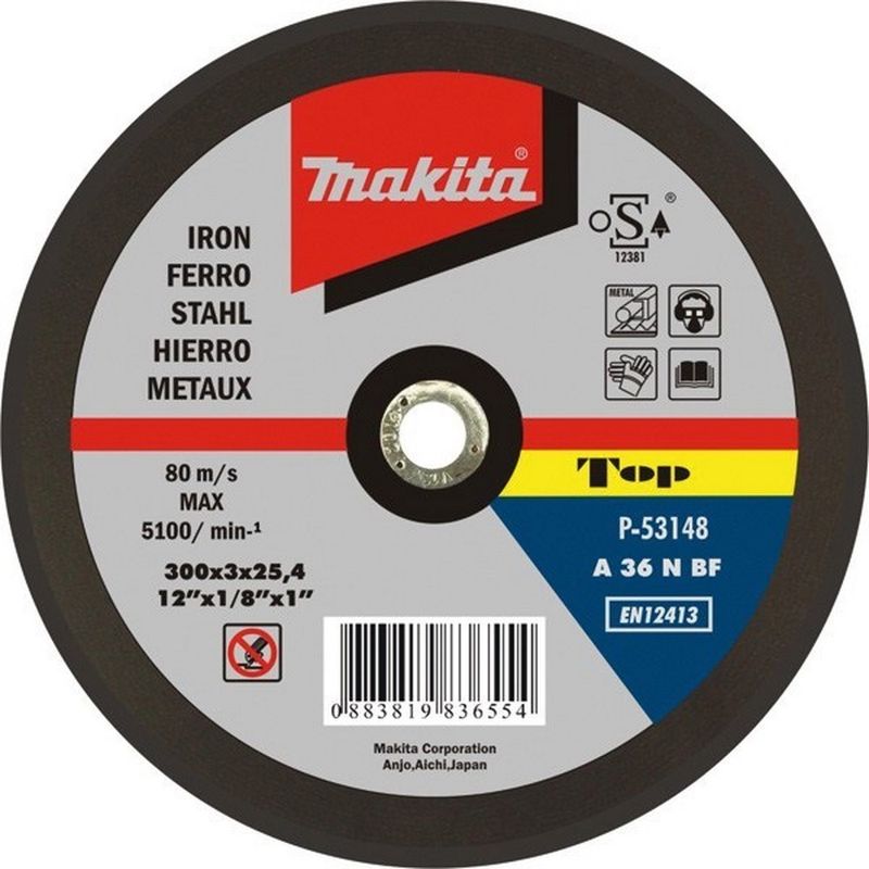 

MAKITA P-53148 - Disco abrasivo para corte de metal 300x254x3 mm