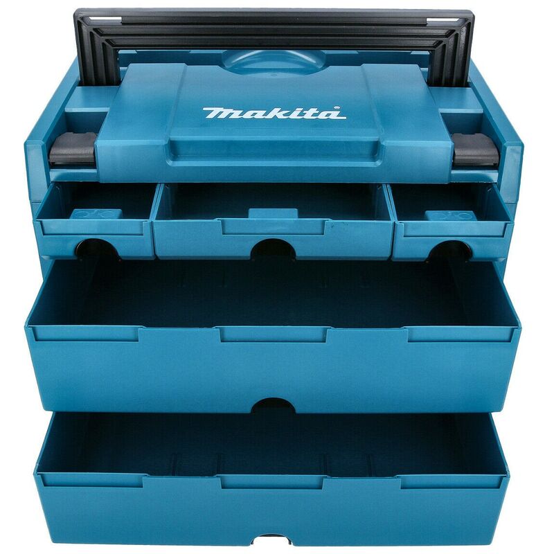 Makita - P-84349 makpac 5 Drawer Stacking Connector Tool Case type 4 + 5 Draws