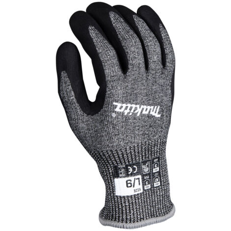 Makita P-84729 Advanced Fitknit® Cut Level 7 Guantes con revestimiento de nitrilo, talla grande