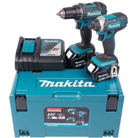 Makita – Pack de 2 outils électroportatifs 18V – Perceuse DDF482 + visseuse DTD152 – 2 batteries 4.0Ah – Coffret de transport inclus