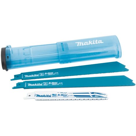 Makita – Pack de 6 lames métal pour scie sabre – Longueur 152-228 mm – Type BiM – Dents 6-18 TPI – Pour acier doux et bois tendre – SKU B44448