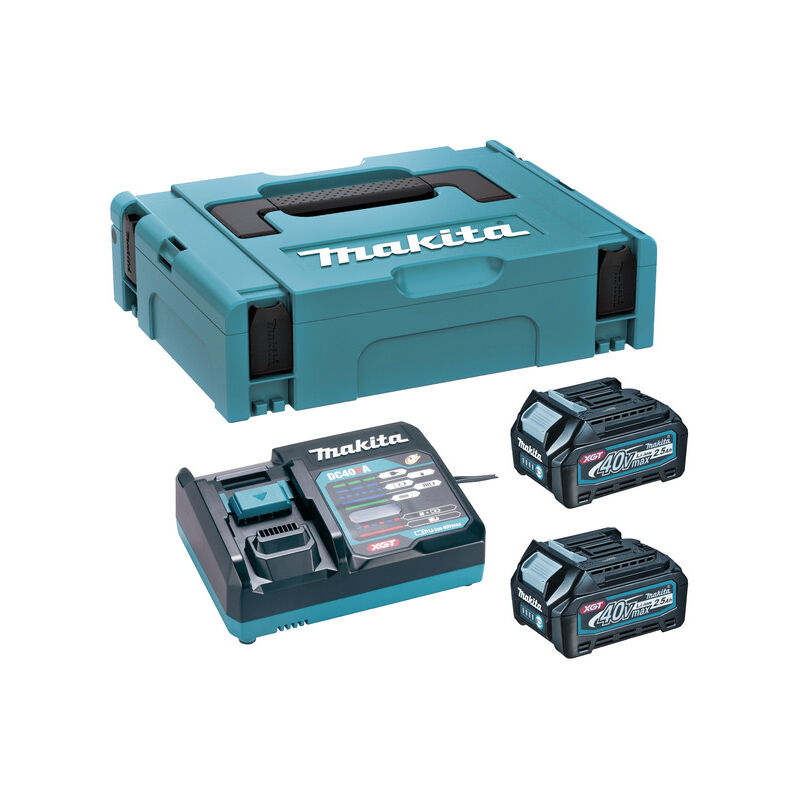 Makita - Kit énergétique Chargeur de batterie xgt 191J81-6 40 v 2,5 Ah