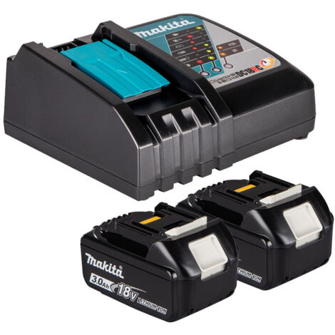 MAKITA Pack power 18V LXT 2x3 Ah avec chargeur DC18RC