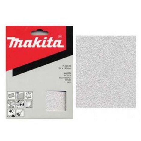 Makita - Papel de lija K60, 114x140 mm, 50 piezas P-36603