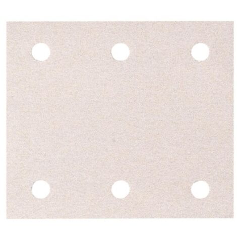 Makita papier abrasif 114 x 102 mm, K100, 50 pcs. 114 x 102 mm - K100 - 50 pcs. - 6 trous - Vernis / Peintures
