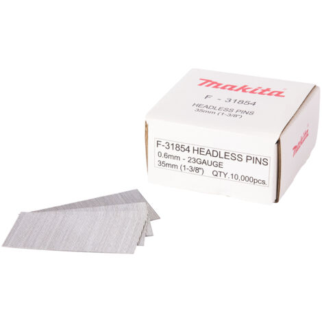 Makita - Pasador sin cabeza - para laminado - 10000 piezas - Longitud 35 mm - Anchura 0,6 mm