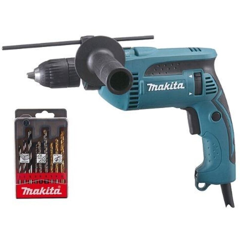 Perceuse à Percussion Makita HP1641K1X – 680 W avec Coffret et 2 Vitesses - vue 2