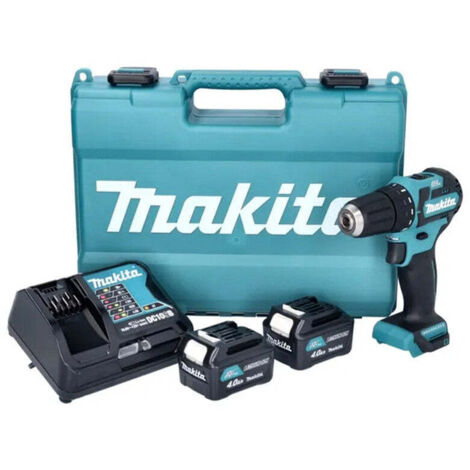 Makita – Perceuse sans fil 12V DF332DSME – 2 batteries 4,0Ah – Moteur sans balais – Couple 35Nm pour perçage bois et acier – Coffret inclus