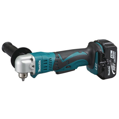 Makita - Perceuse visseuse d'angle Ø 10mm à clé 18V Li-Ion 4Ah - DDA350RMJ