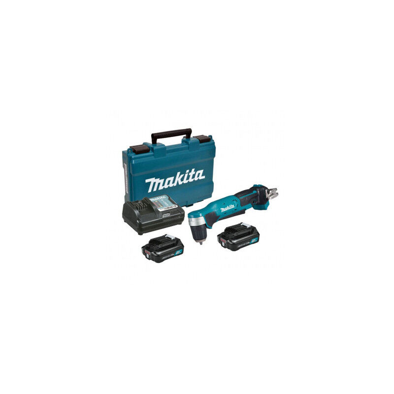 Perceuse visseuse d'angle 12V cxt Ø10 mm (2x2,0 Ah) dans mallette Makita DA333DWAE