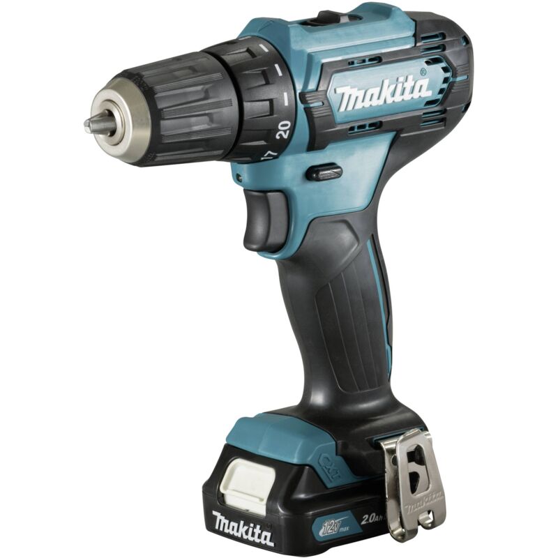 Perceuse-visseuse à batterie 12 v avec 2 batteries et chargeur DC10SB (DF333DSAL1) - Makita