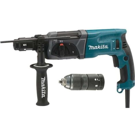 Makita – Perforateur burineur SDS+ 780W avec éclairage LED – Pour béton armé – Coffret avec forets et burin – HR2470FTP