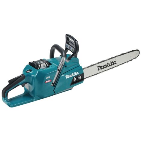 Makita Piła Łańcuchowa 40V XGT UC013GT101, Tronçonneuse 45cm, Batterie 5,0Ah, Puissante et ergonomique pour couper le bois et les haies, Faible vibration