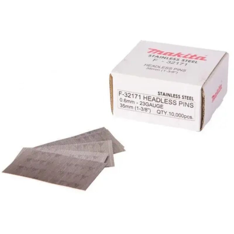 F-32171 Spilli 0,6x35 mm 23 Gauge in acciaio Inox 10.000 Pz. - Makita