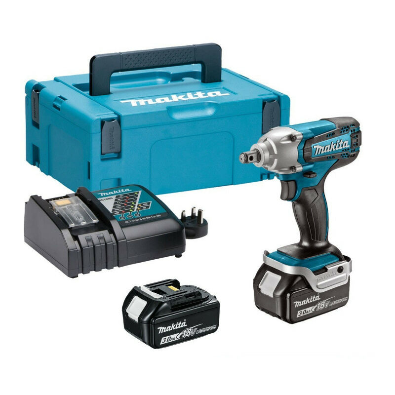 

Makita - Pistola de pernos de impacto 18 V Batería de Li-Ion 3 Ah 190 Nm - DTW190RFJ