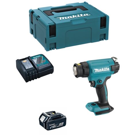 Makita pistola termica dhg181rt1j (1 x 5,0 ah + dc18rc + makpac 2) 0088381760447