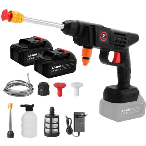 Makita pistolet de pulvérisation 50Bar, 200W, sans fil, avec 2 batteries 10 cellules pour nettoyage voiture