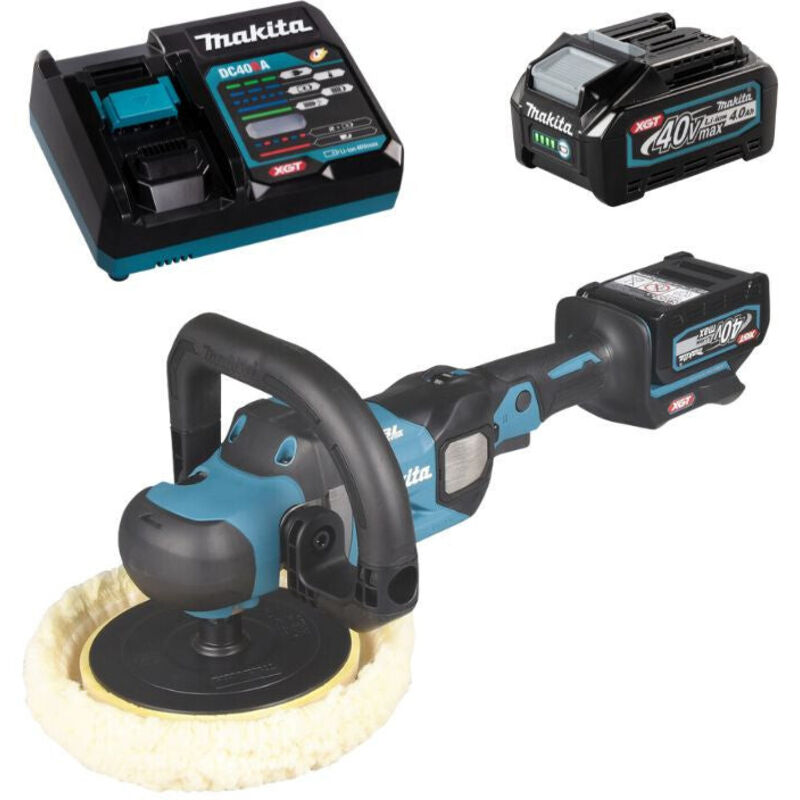 Ponceuse de polissage sans fil xgt 40 v max - 0 - 2.200 tr/min - 180 mm - Makita