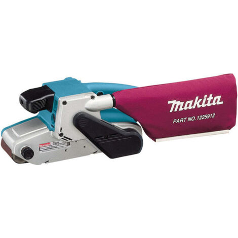 Makita – Ponceuse à bande 9920 – 1010W – 76 x 610 mm – Vitesse réglable 210-440 m/min – Aspiration optimale connectable