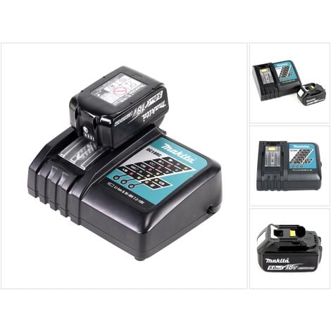 Makita Power-Set con Cargador DC18RC + 1x Batería BL 1850 5,0 Ah