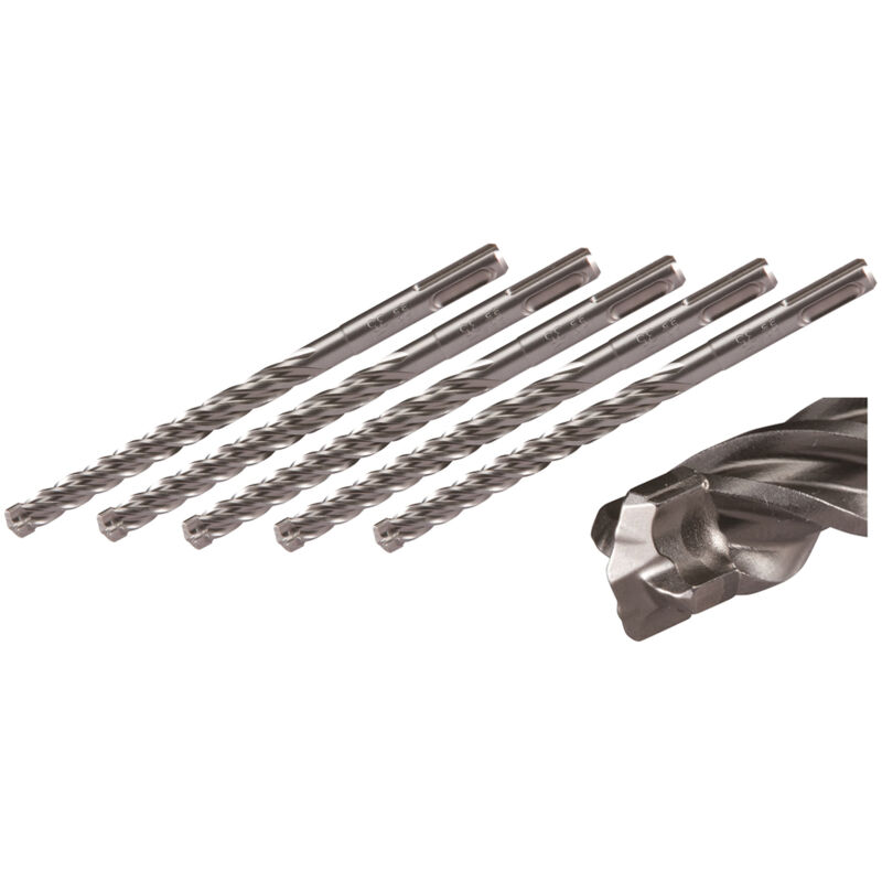 Makita punta per trapano a percussione SDS-PLUS, Nemesis II, 14 x 210 mm SDS-PLUS - Nemesis 2 - 14 x 210 mm - 10 pz.