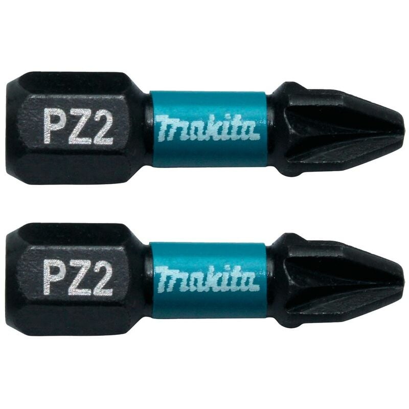 Image of Makita - Bit PZ2 25 mm 2 Stück Impact Black B-63644