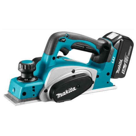 Makita - Rabot à batterie 18V 2x5Ah Li-Ion 82 mm - DKP180RTJ
