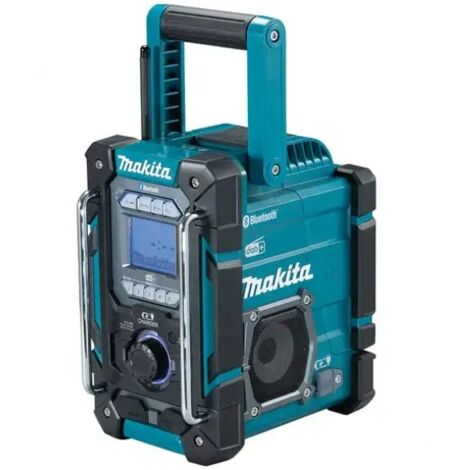 Makita – Radio de chantier Bluetooth 18V – Alimentation batterie et courant – IP64 – Chargeur compatible – Distance Bluetooth 30m - DMR301