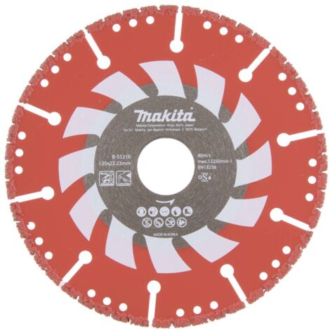Makita Rescue B-55310 Disque à tronçonner diamanté 125 mm 1 pc(s) métal, Béton, Résine, Verre, plastique