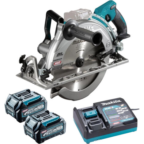 Makita RS002GD202 XGT 40Vmax BL Circular Saw 40V 2 x 2.5Ah Li-ion Batteries