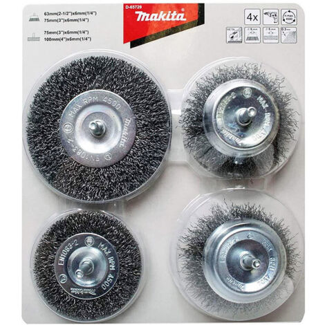 Makita Rundbuersten-Set 4tlg. Stahl