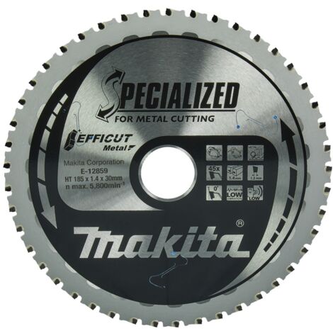 Makita Sägeblatt 185x1,4x30mm 45Z EFFICUT Metall Akku Handkreissäge E-12859