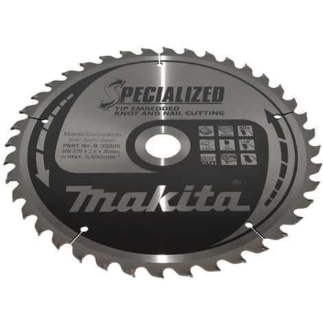 Makita Sägeblatt SPECIALIZED 270x30x40Z