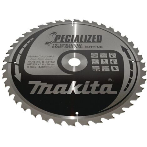 Makita Sägeblatt SPECIALIZED 355x30x40Z
