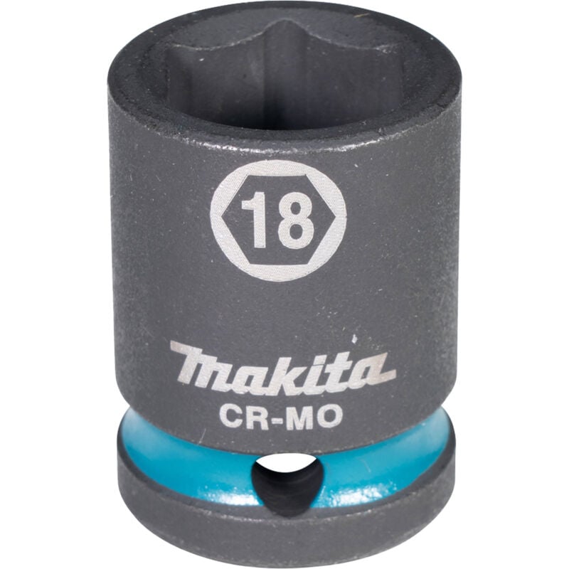 Image of E-16140 Steckschlüssel 1/2" SW18 Impact Black kurz - Makita