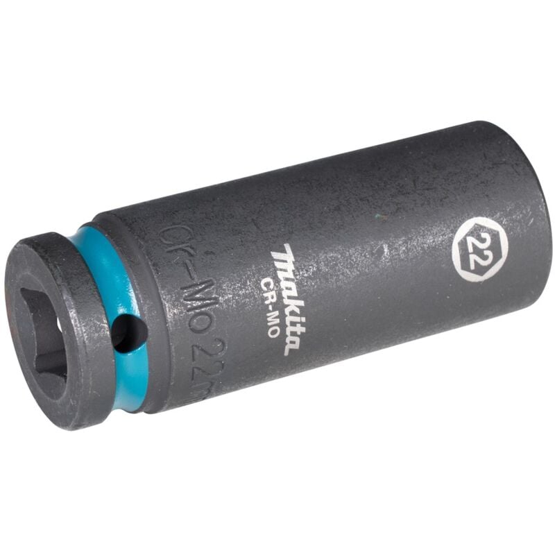 Image of Schlagnuss Steckschlüssel lang SW22 Impact Black 1/2 Zoll 4K E-16514 - Makita