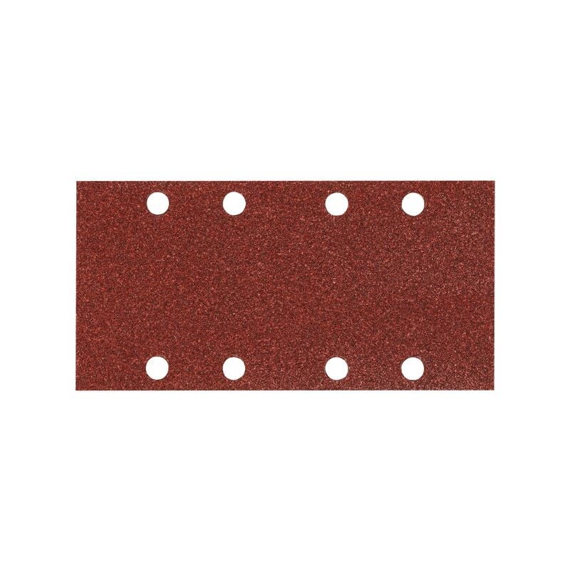Image of 10 rechteckige Schleifblätter 93x230 mm G80 - 4 + 4 Löcher Makita P-31859