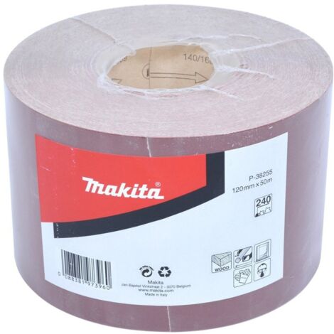 Makita Schleifpapier Rolle 120 mm x 50 m K240 - P-38255