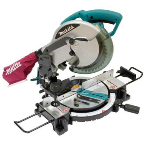 Makita – Scie à onglet 1500W MLS100N – Lame Ø 255 mm – Profondeur de coupe 75 x 130 mm – Vitesse 4200 tr/min – Pour bois dur et teck