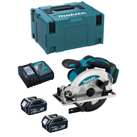 Makita - Scie circulaire 18 V 2x5Ah Li-Ion Ø165mm - DSS610RTJ